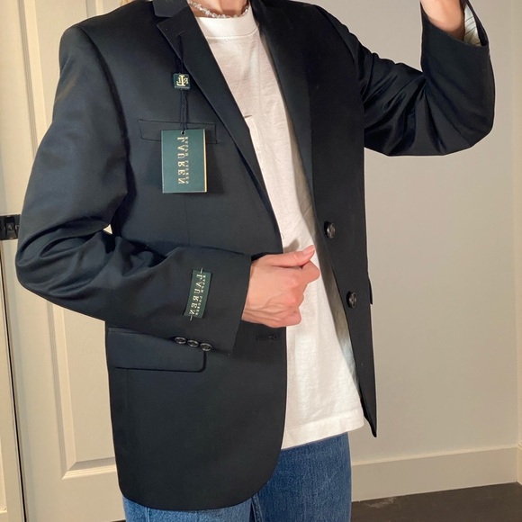 Lauren Ralph Lauren Black Blazer - Size 16R - Picture 10 of 14